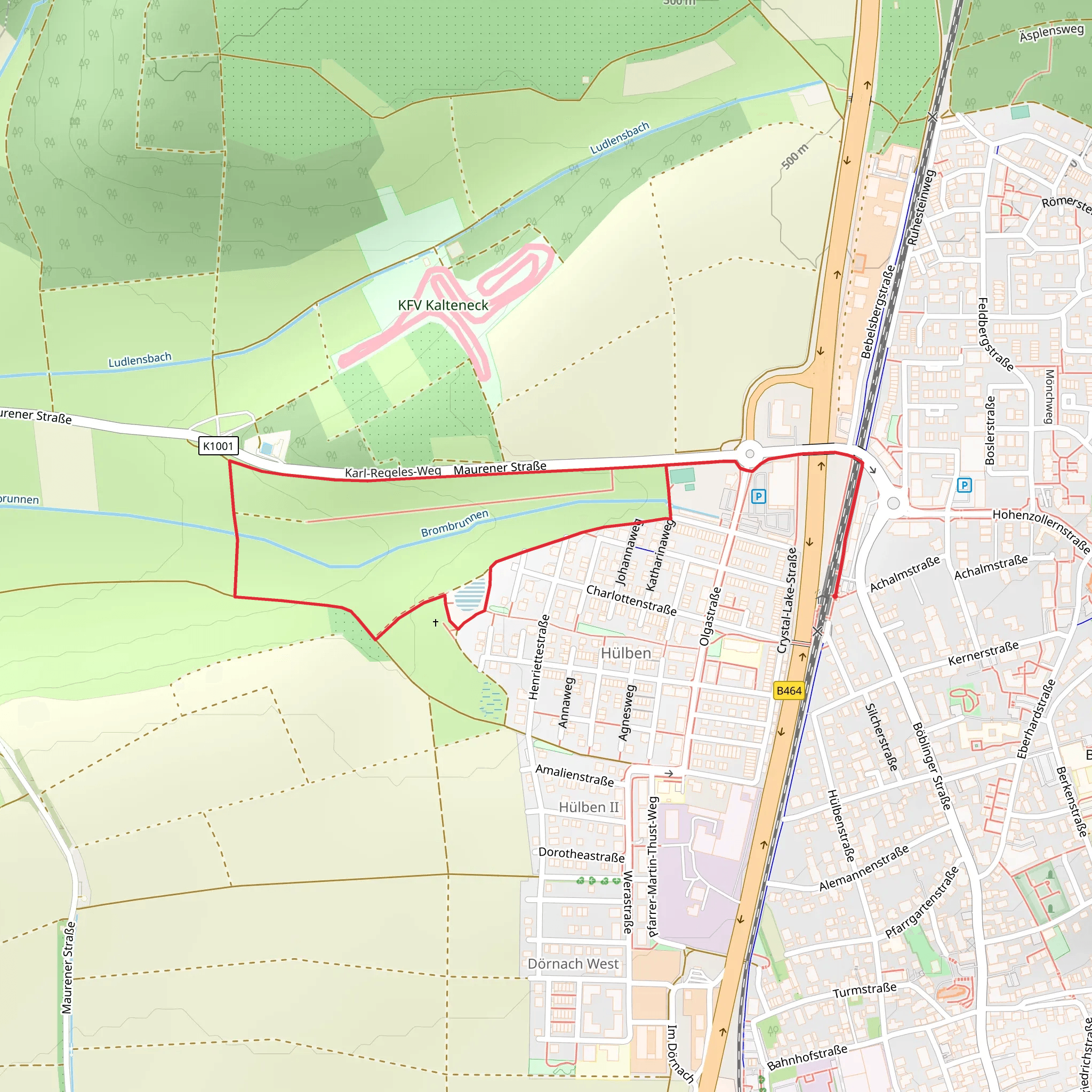 Karl-Regeles-Weg Loop mobile static map