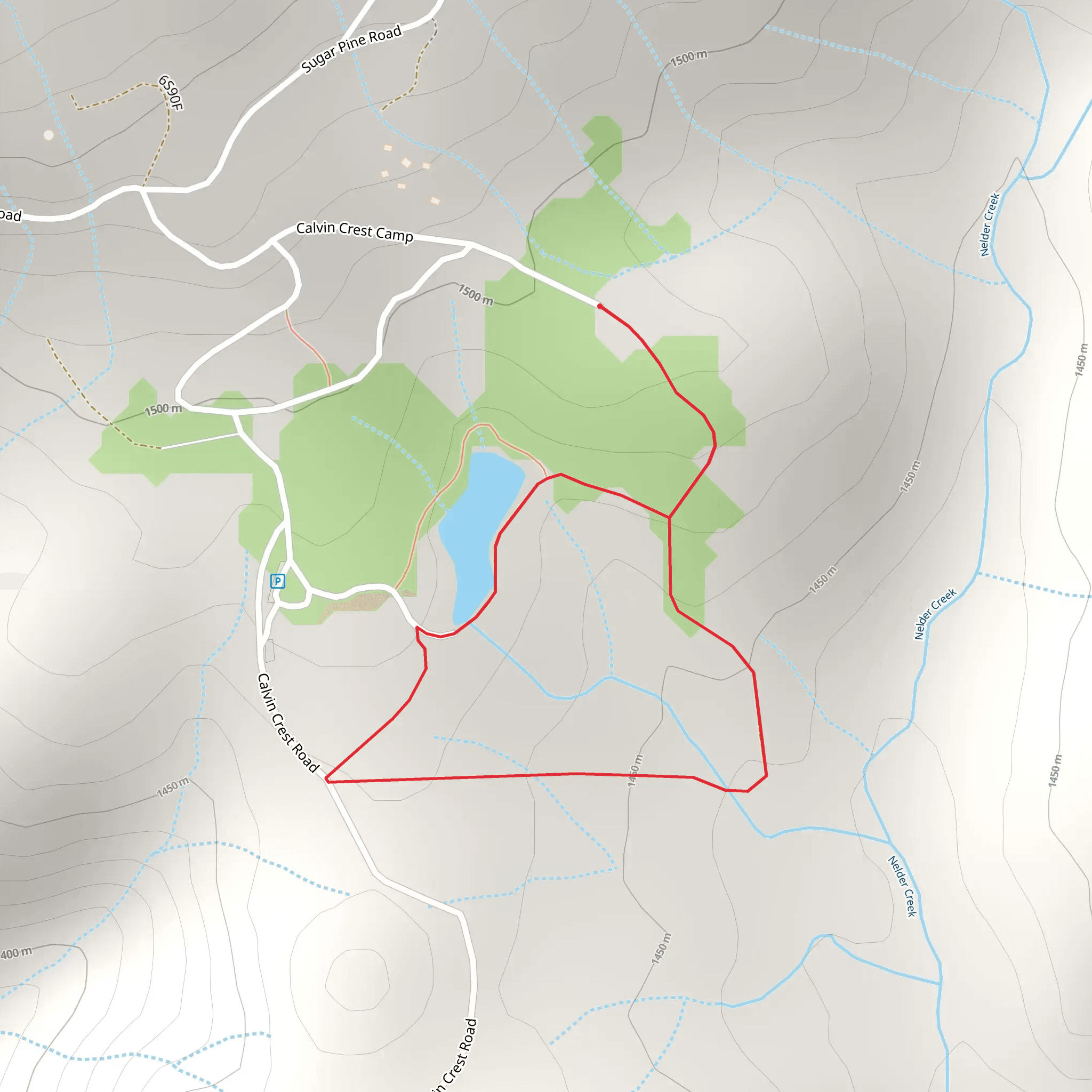 Calvin Crest Road Loop mobile static map