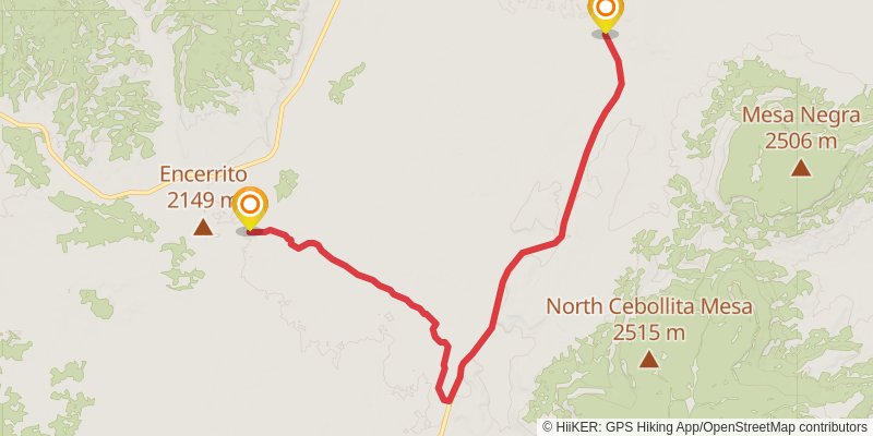 Continental Divide Trail - New Mexico stage 45 Map