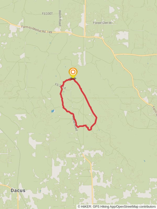 Little Lake Creek - Sand Branch - Lone Star Hiking Loop Trail