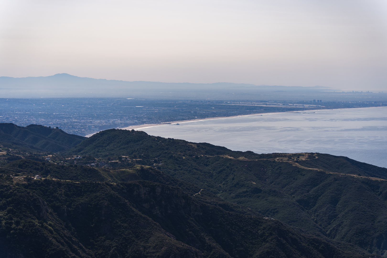 An image depicting the trail Saddle Peak via Backbone Trail and its surrounding area.