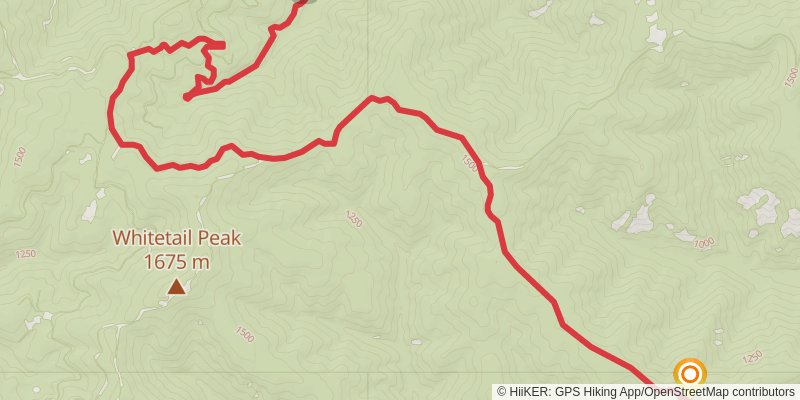 Ultra Pedestrian North Loop stage 8 Map