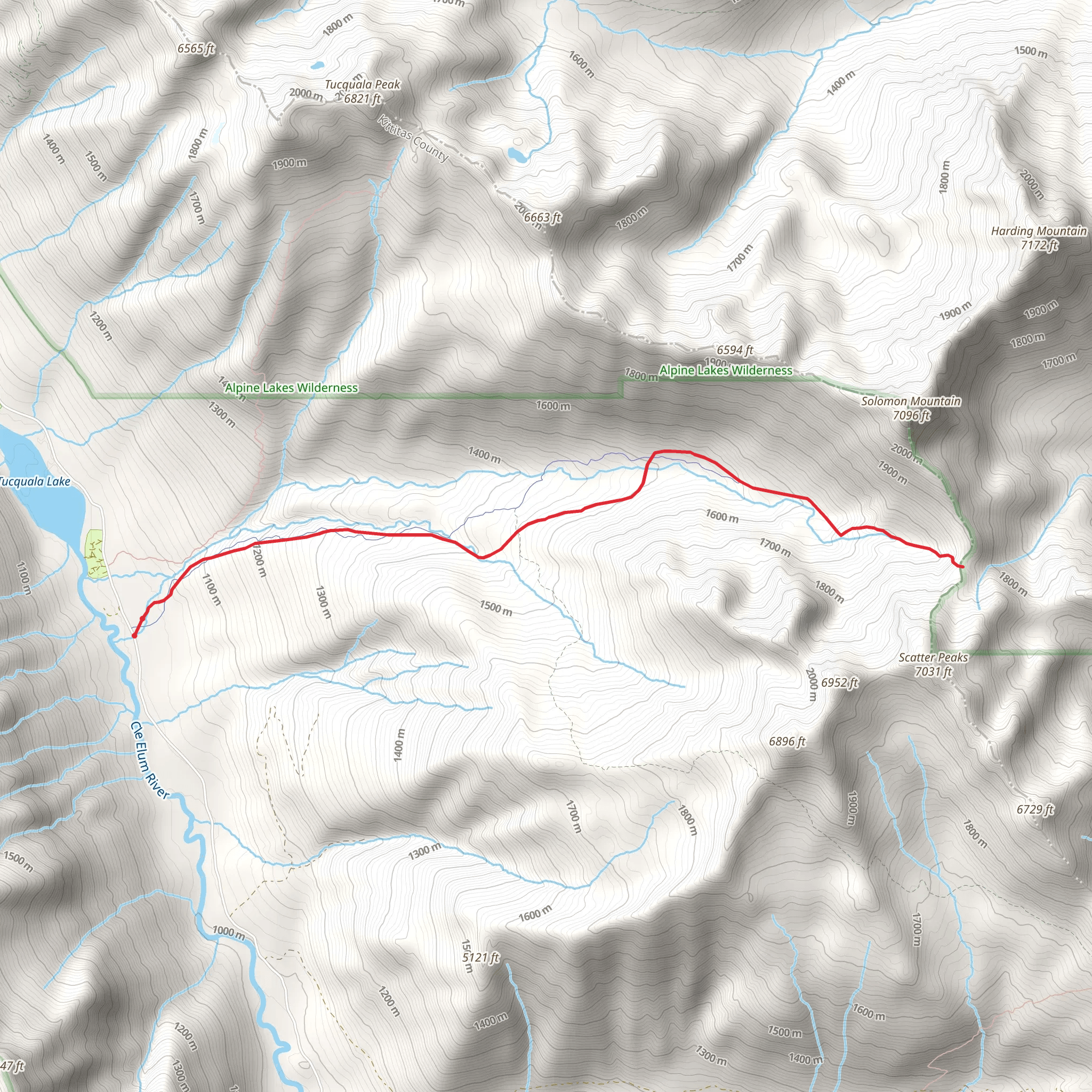 Scatter Creek Trail mobile static map