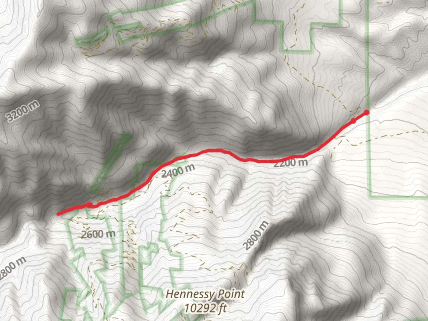 An image depicting the trail Pine Creek and Bullion Pasture - Miners Park and its surrounding area.