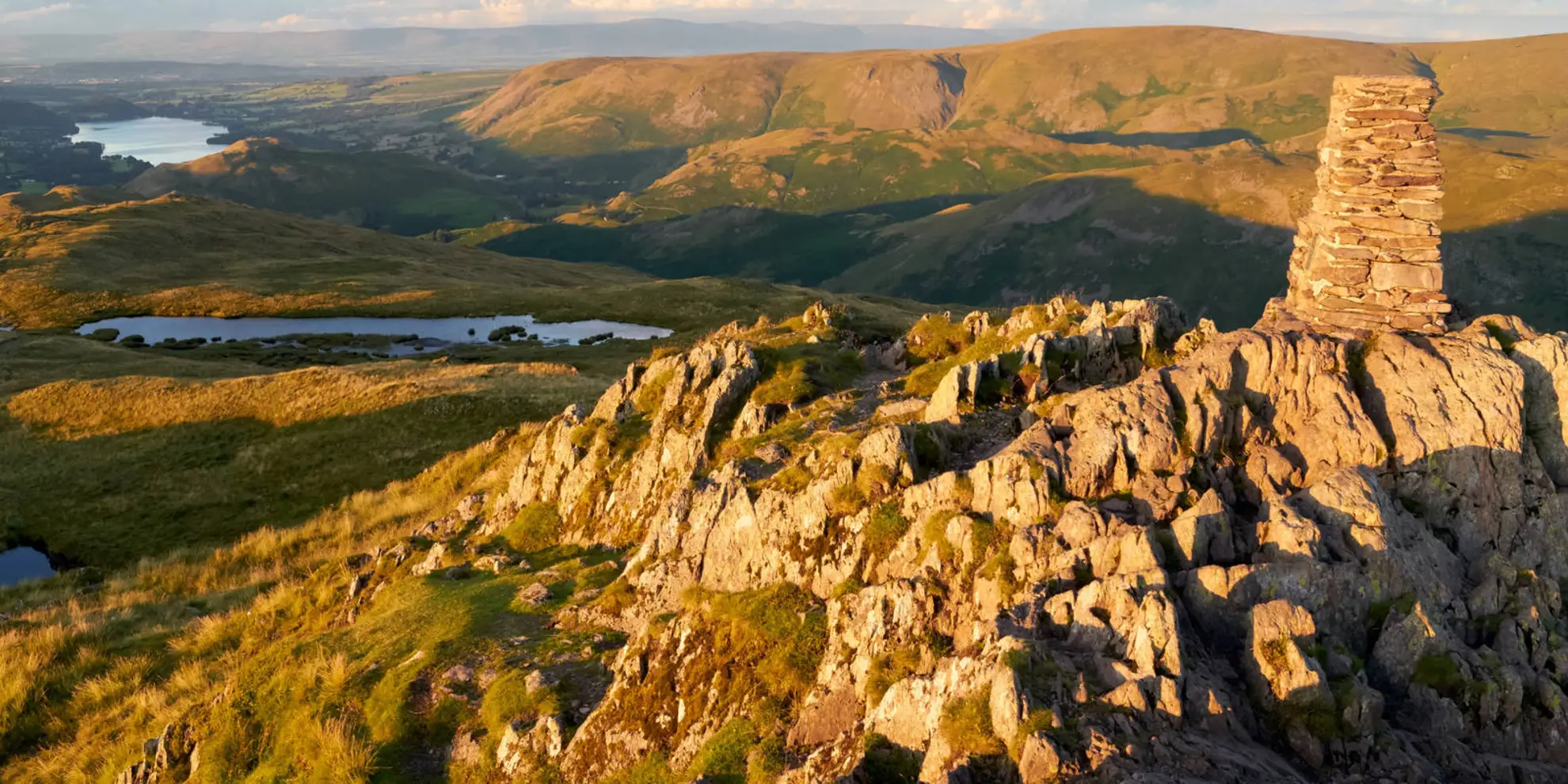 An image depicting the trail Howtown to Glenridding Walk via The Ullswater Way and its surrounding area.
