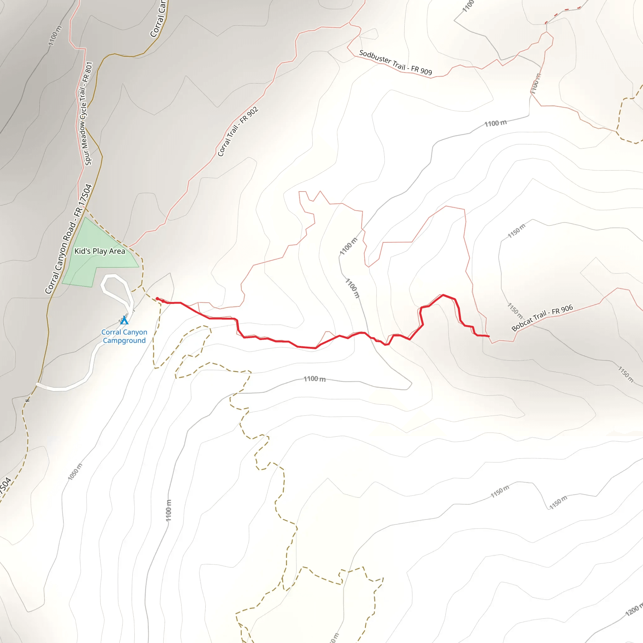 Tombstone Trail mobile static map