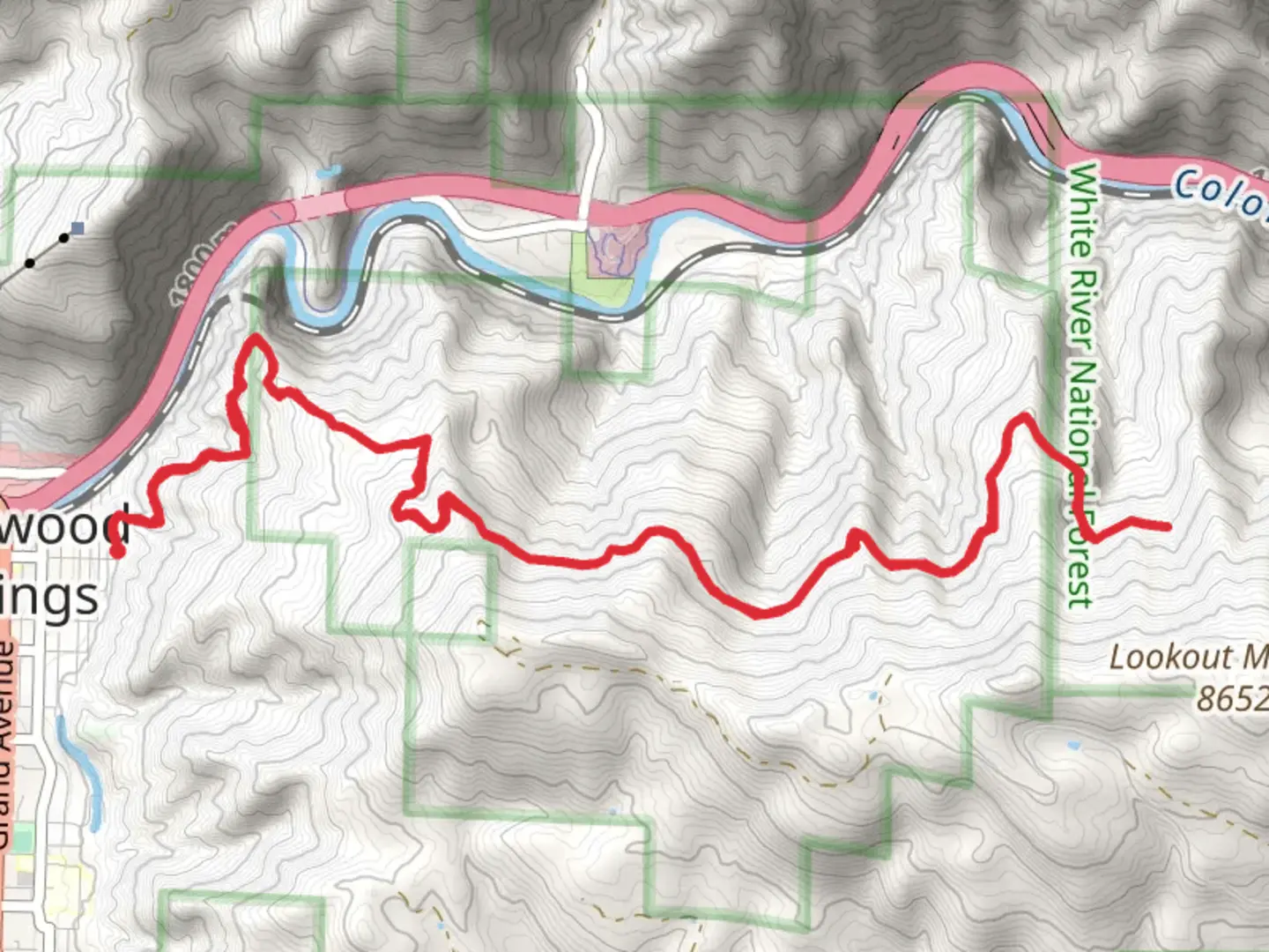 An image depicting the trail Boy Scout and Forest Hollow and its surrounding area.