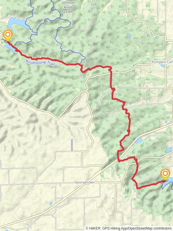 Knobstone Trail from Nowing Hollow