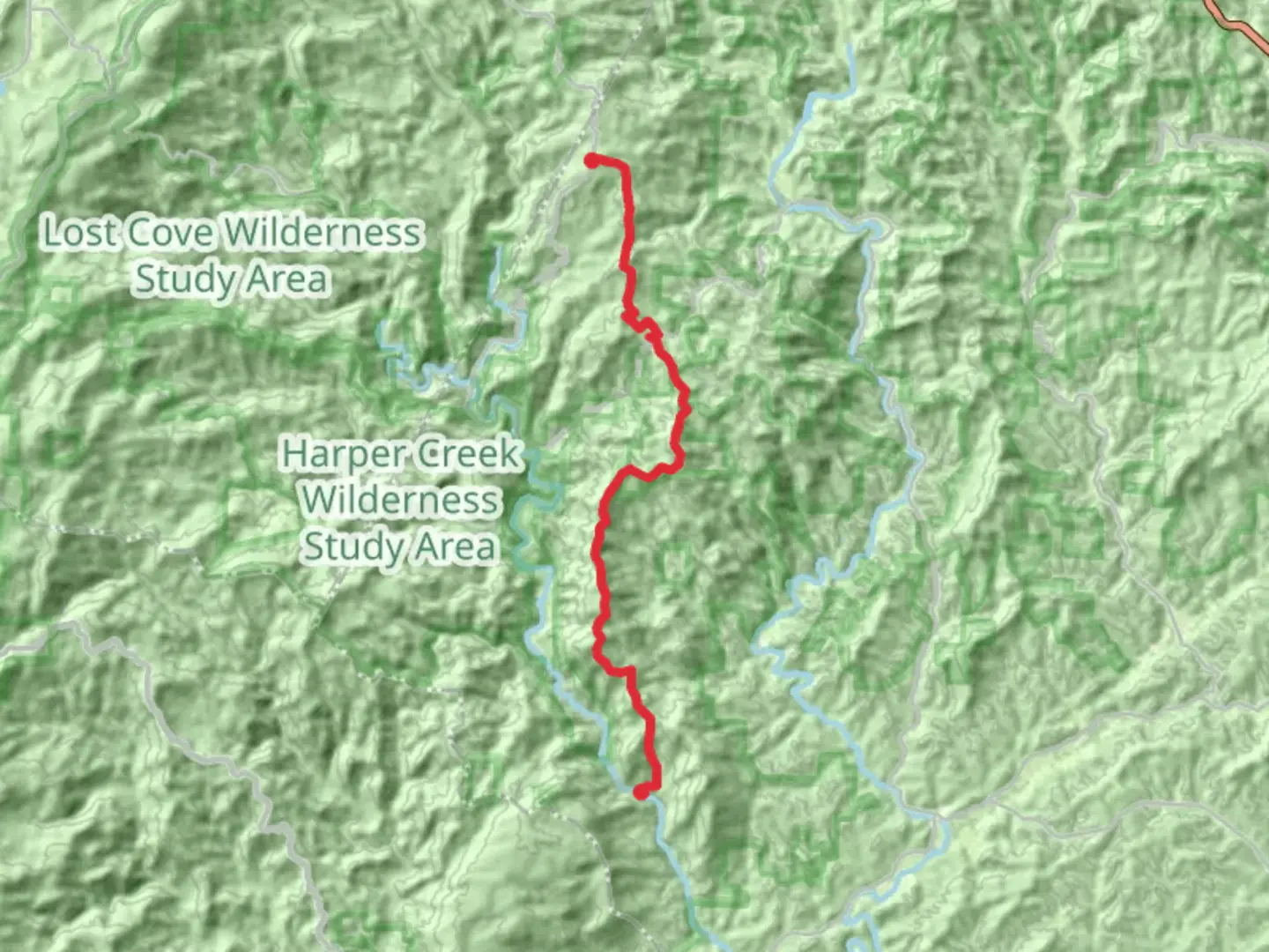 An image depicting the trail Wilson Ridge Trail and its surrounding area.