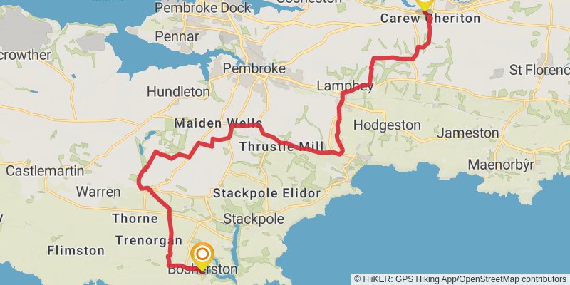 South Landsker Loop via Landsker Borderlands Trail stage 4 Map