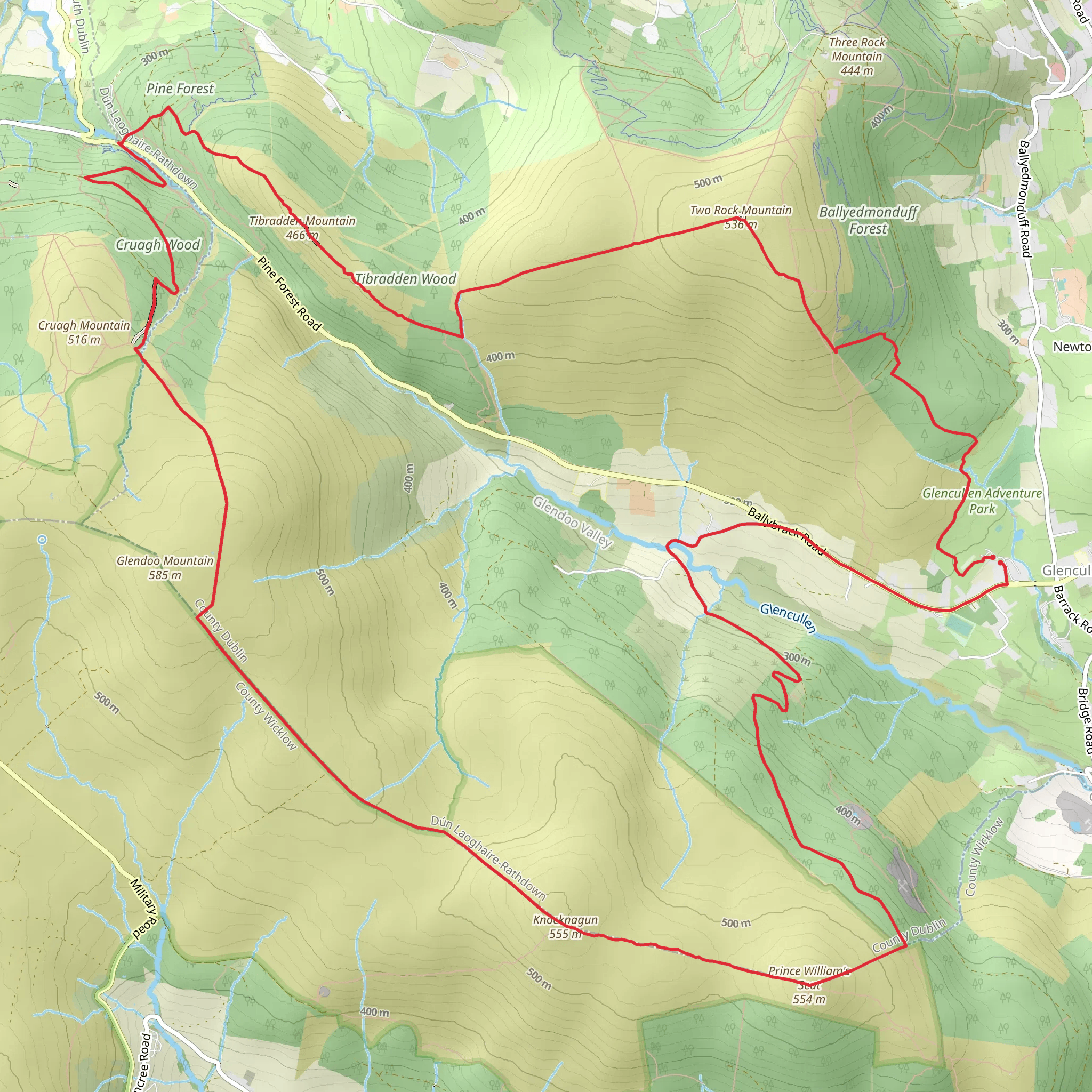 Lapof Glencullen mobile static map