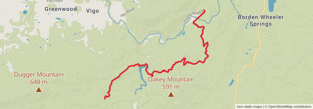 American Perimeter Trail - The South Primary stage 81 Map