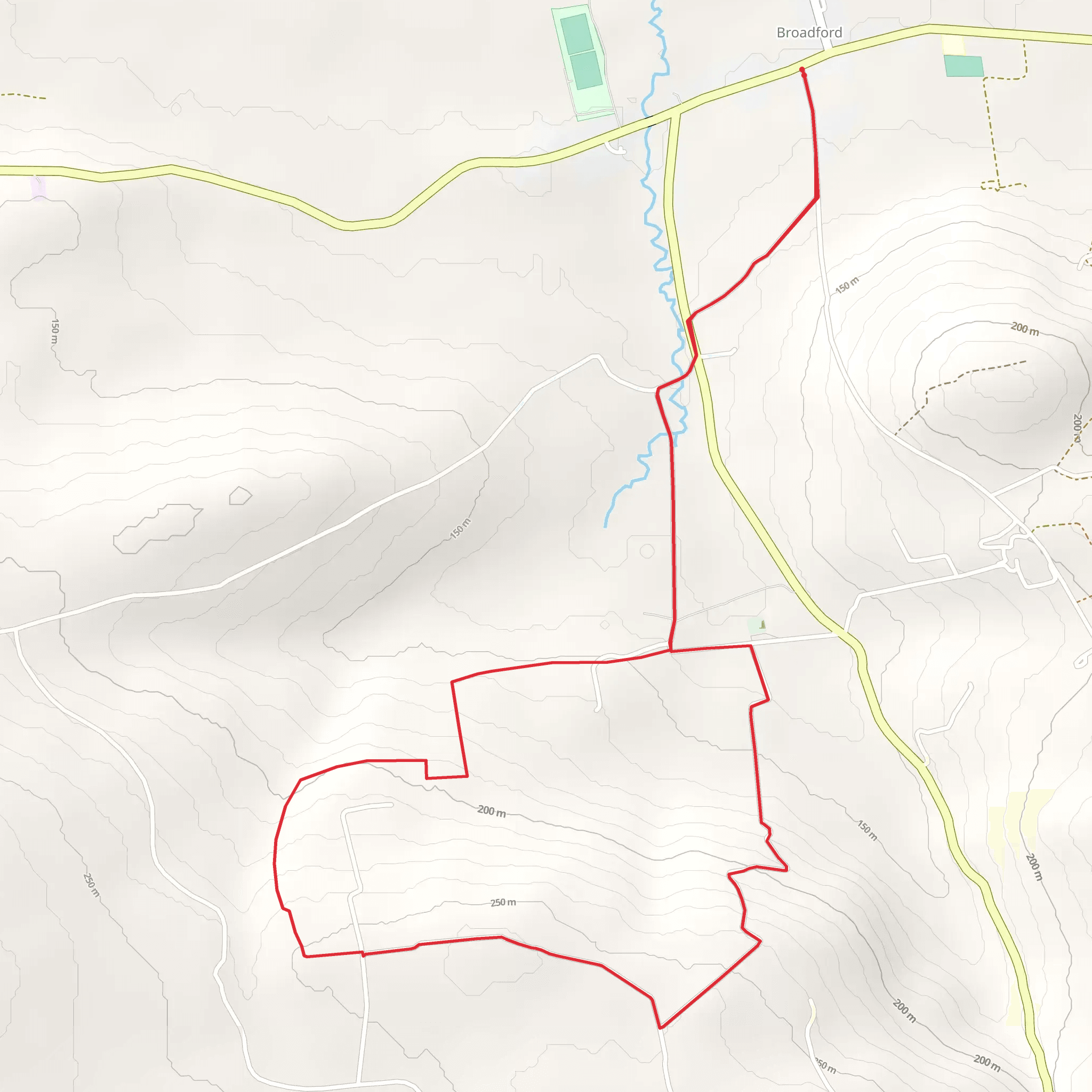 Broadford Ashford Walking Trail - Gleann Beag Loop mobile static map
