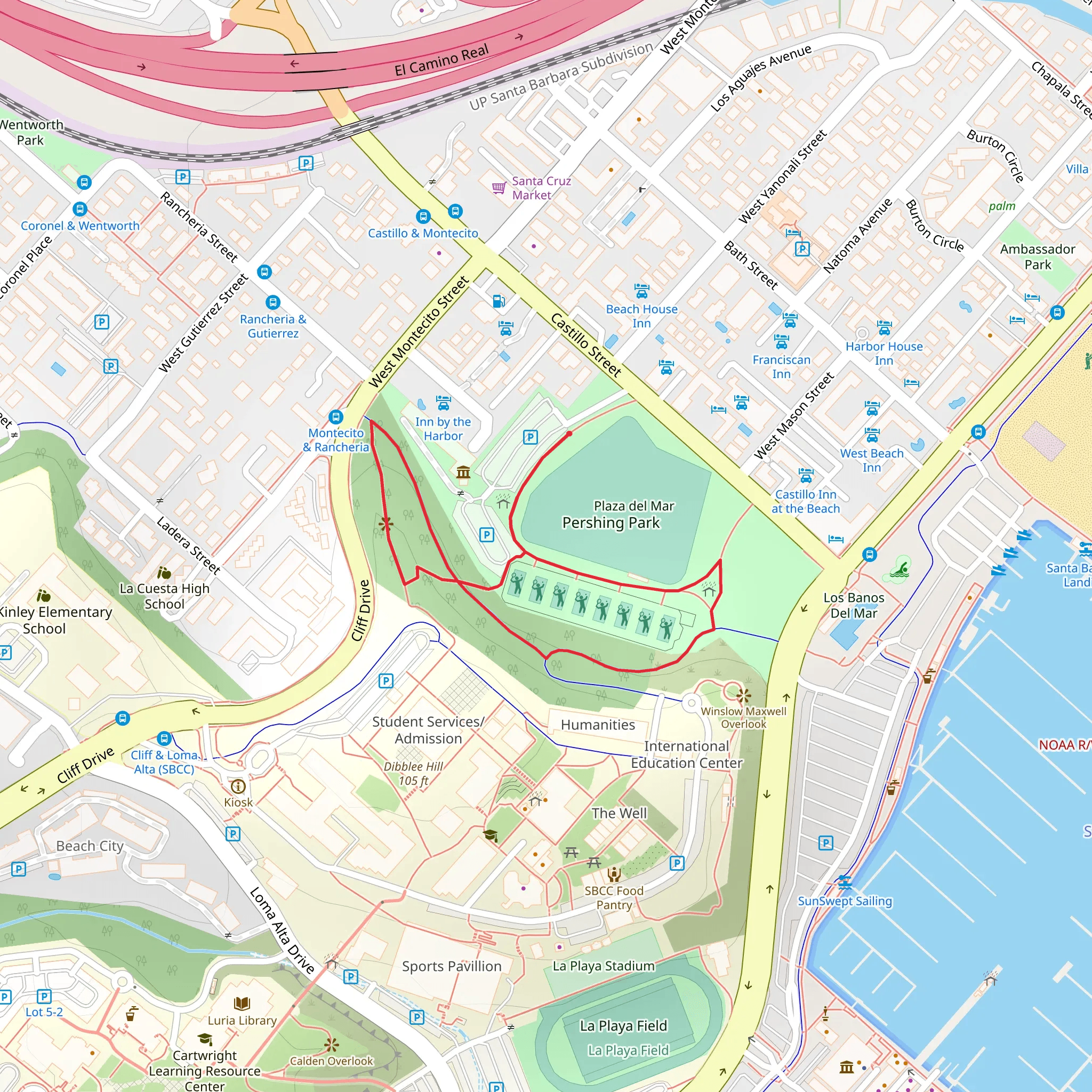 Pershing Loop mobile static map