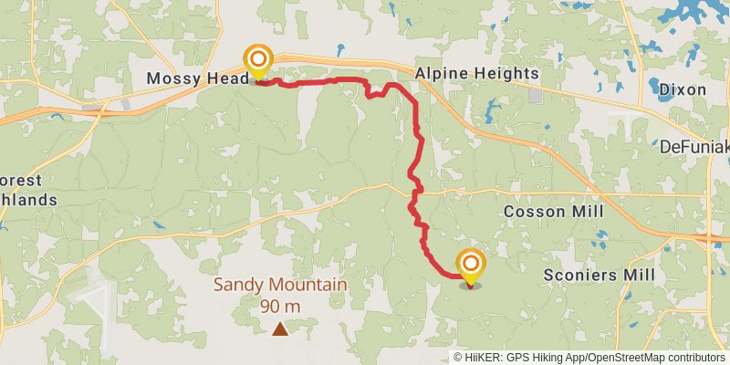 Florida National Scenic Trail stage 9 Map