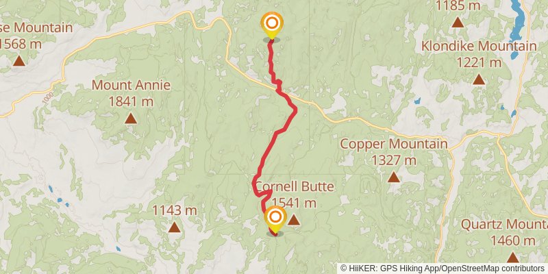 Ultra Pedestrian North Loop stage 224 Map