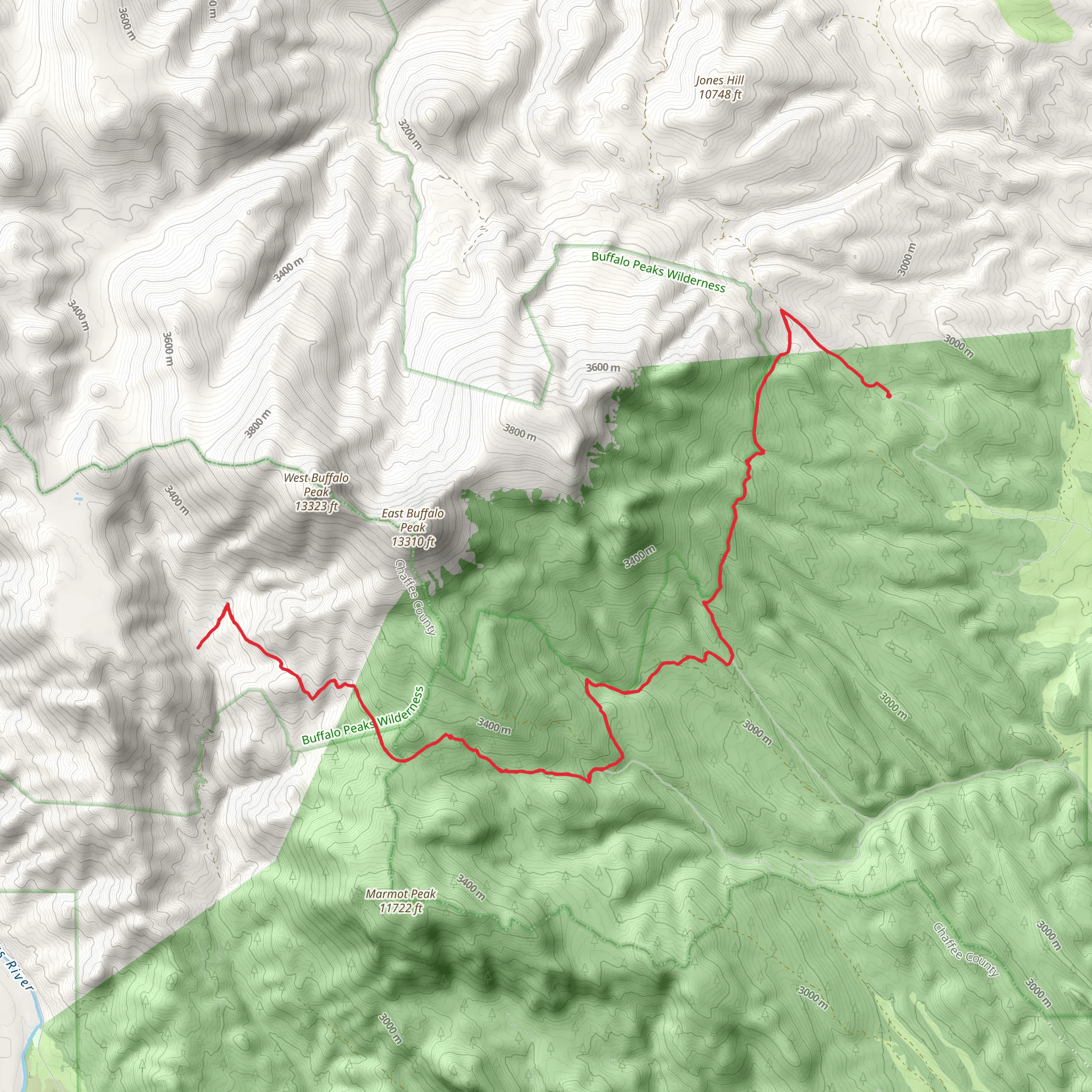 Salt Creek Trail mobile static map