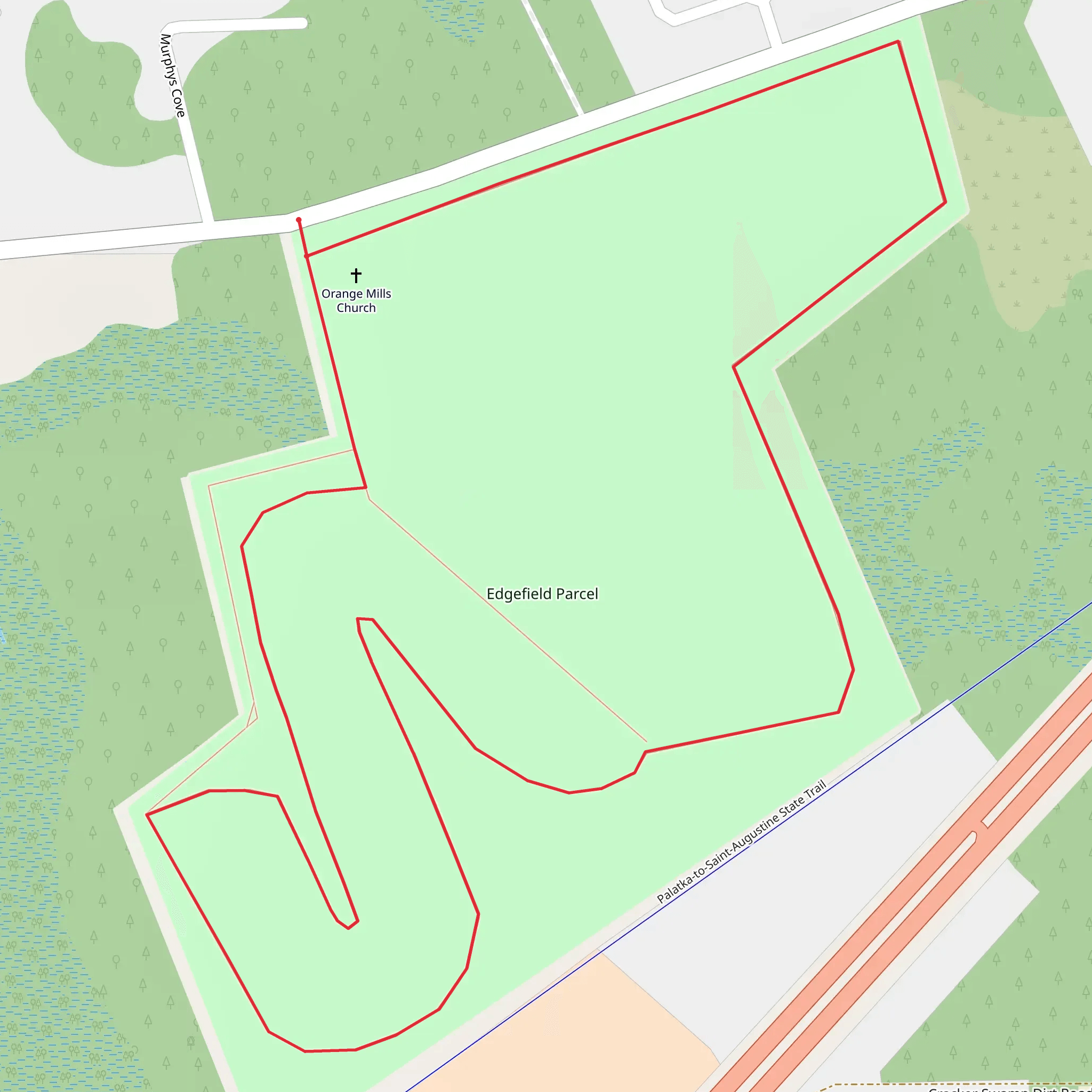 Edgefield Parcel Loop mobile static map