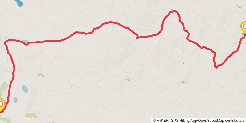 Ultra Pedestrian North Loop stage 115 Map
