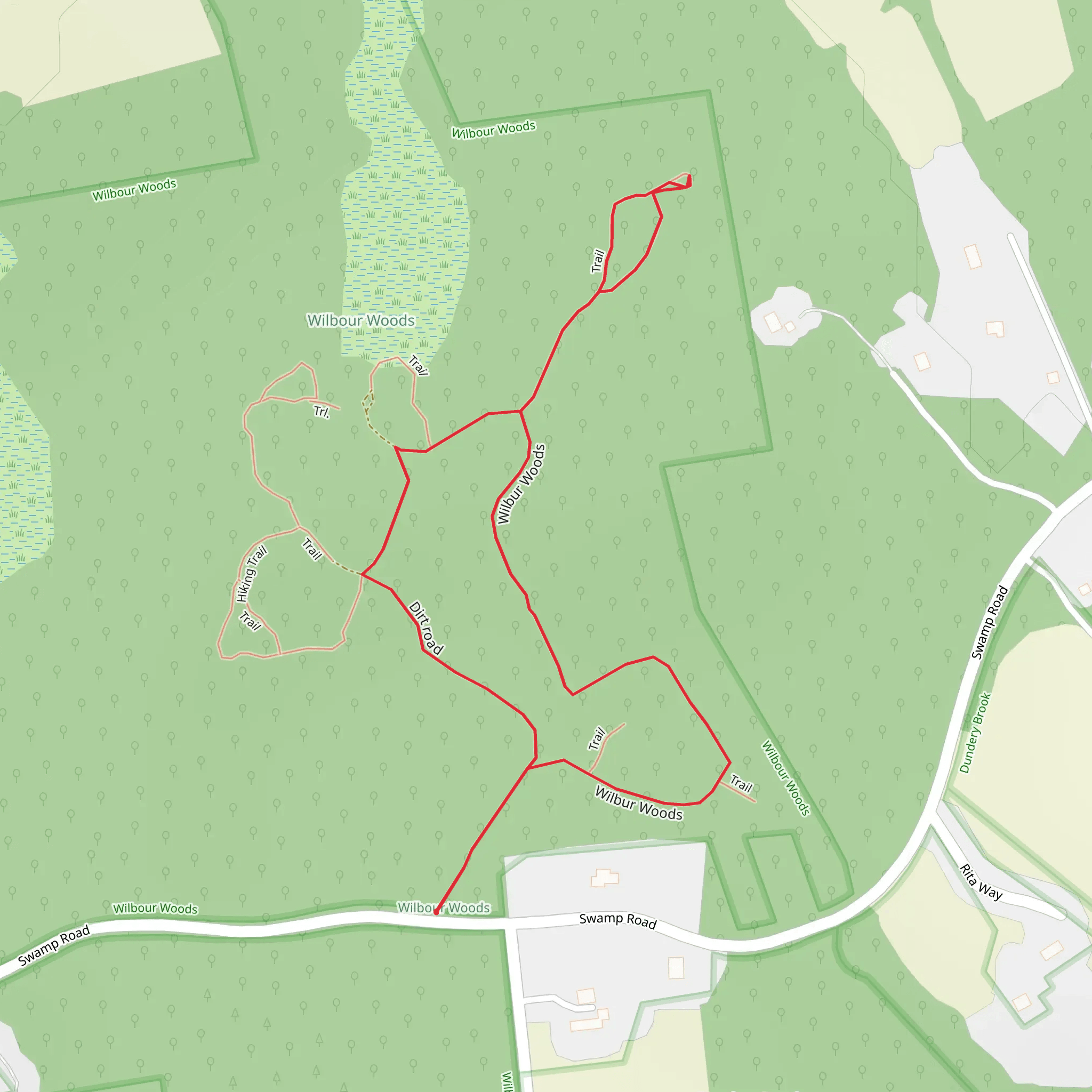 Wilbur Woods Loop mobile static map