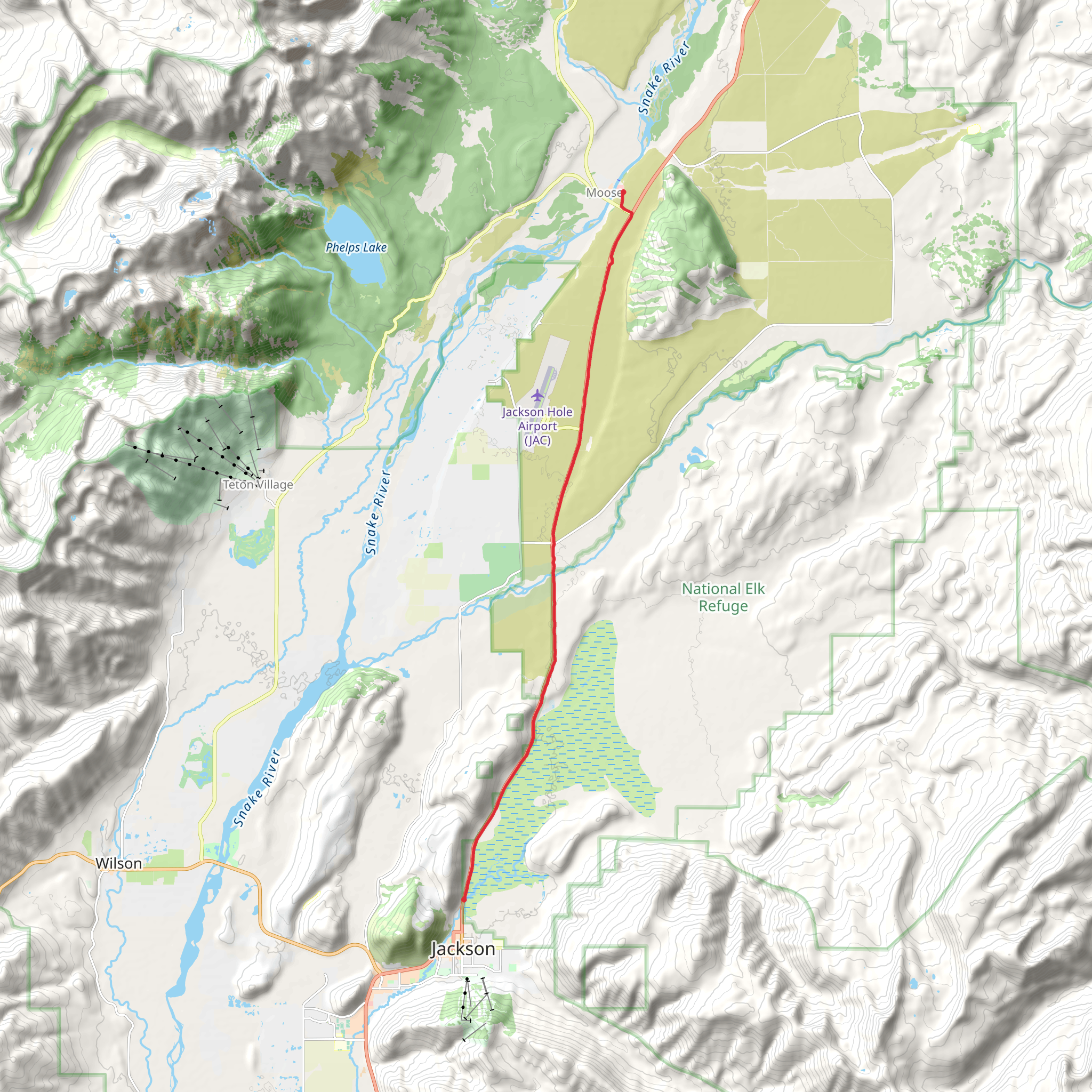 Albright View Overlook and Sleeping Indian Overlook mobile static map