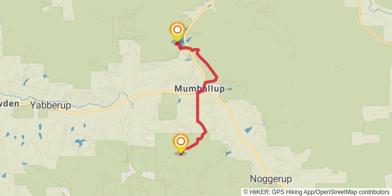 Bibbulmun Track stage 19 Map