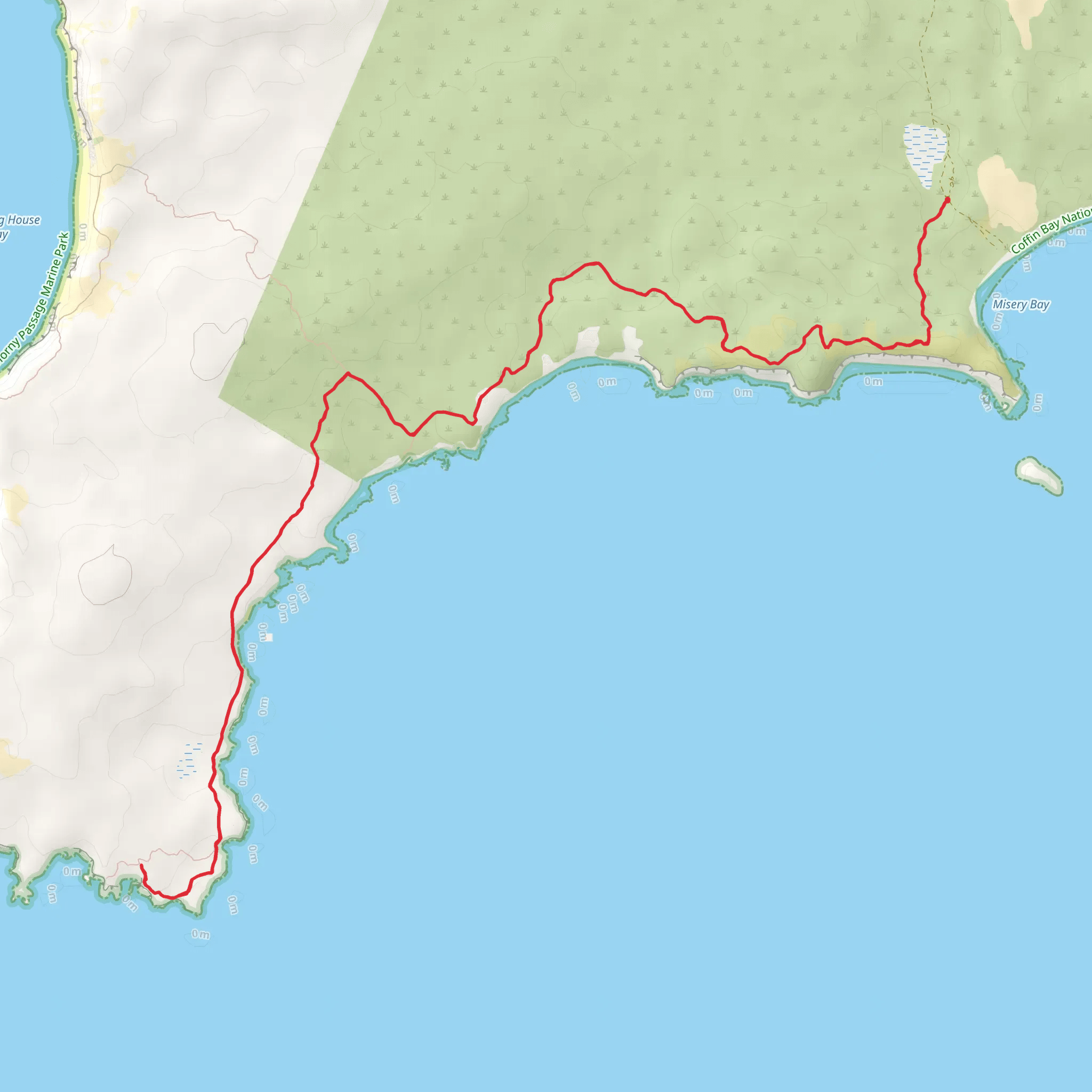 Whidbey Track mobile static map
