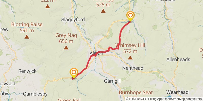 Alternative Coast to Coast stage 9 Map
