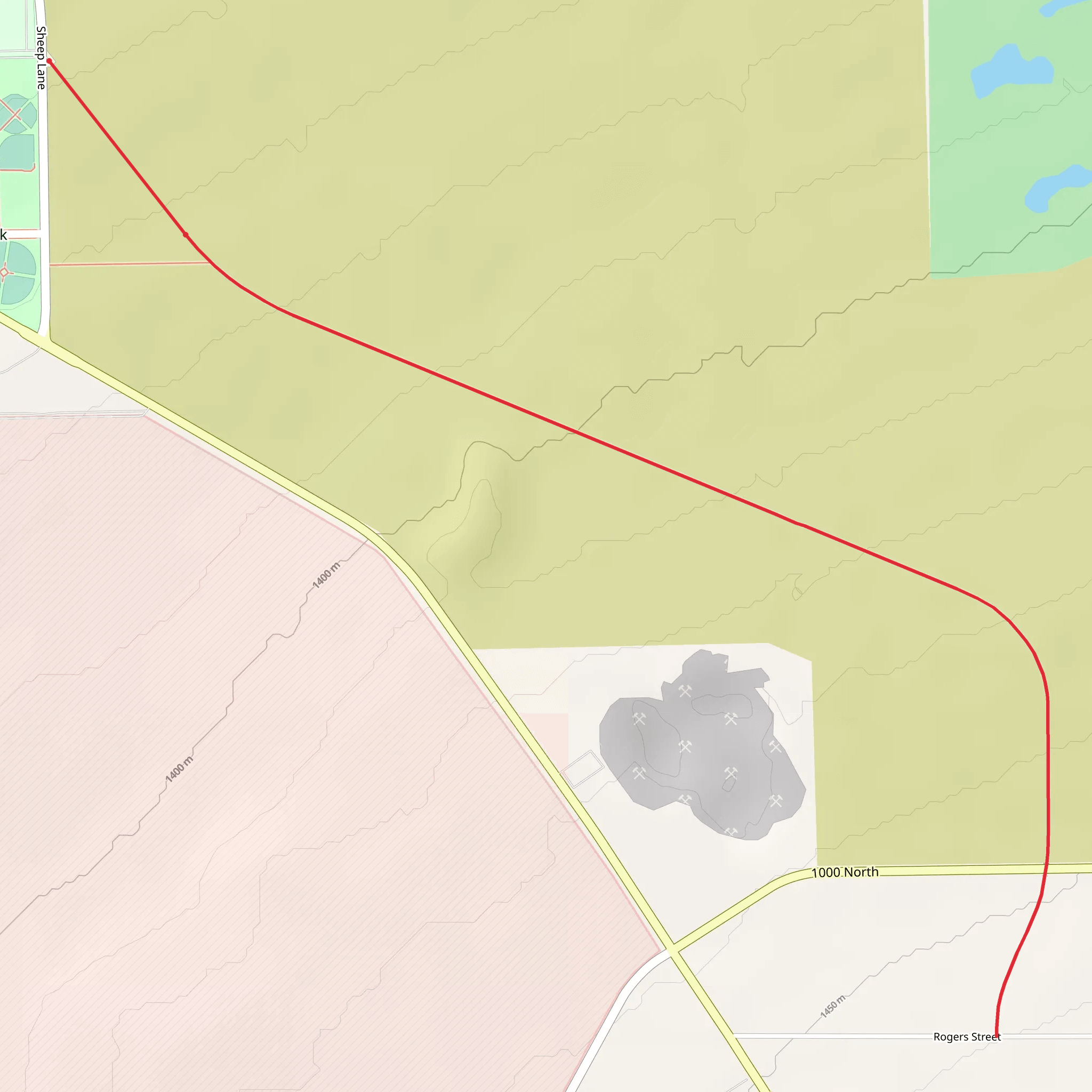 Mid Valley Trail mobile static map