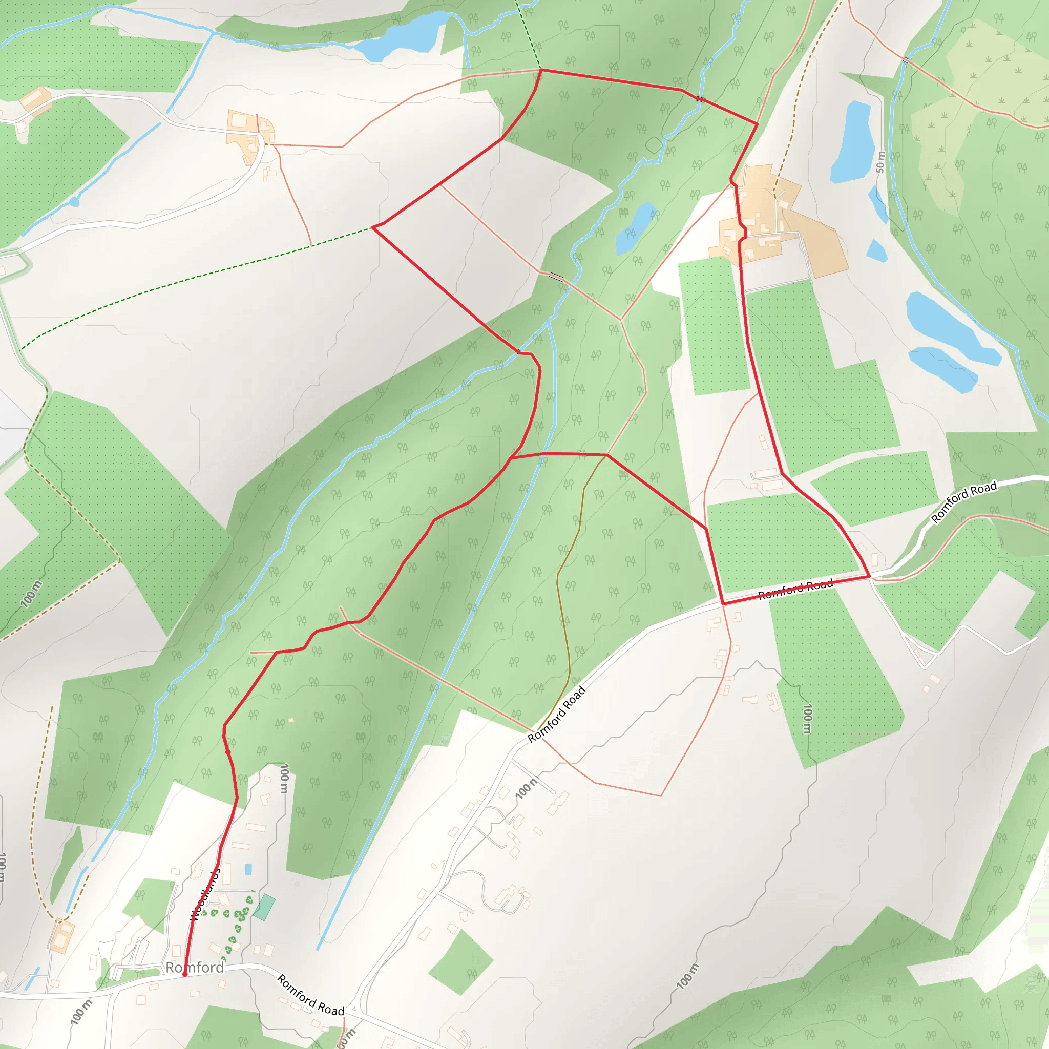 Romford Short Loop mobile static map