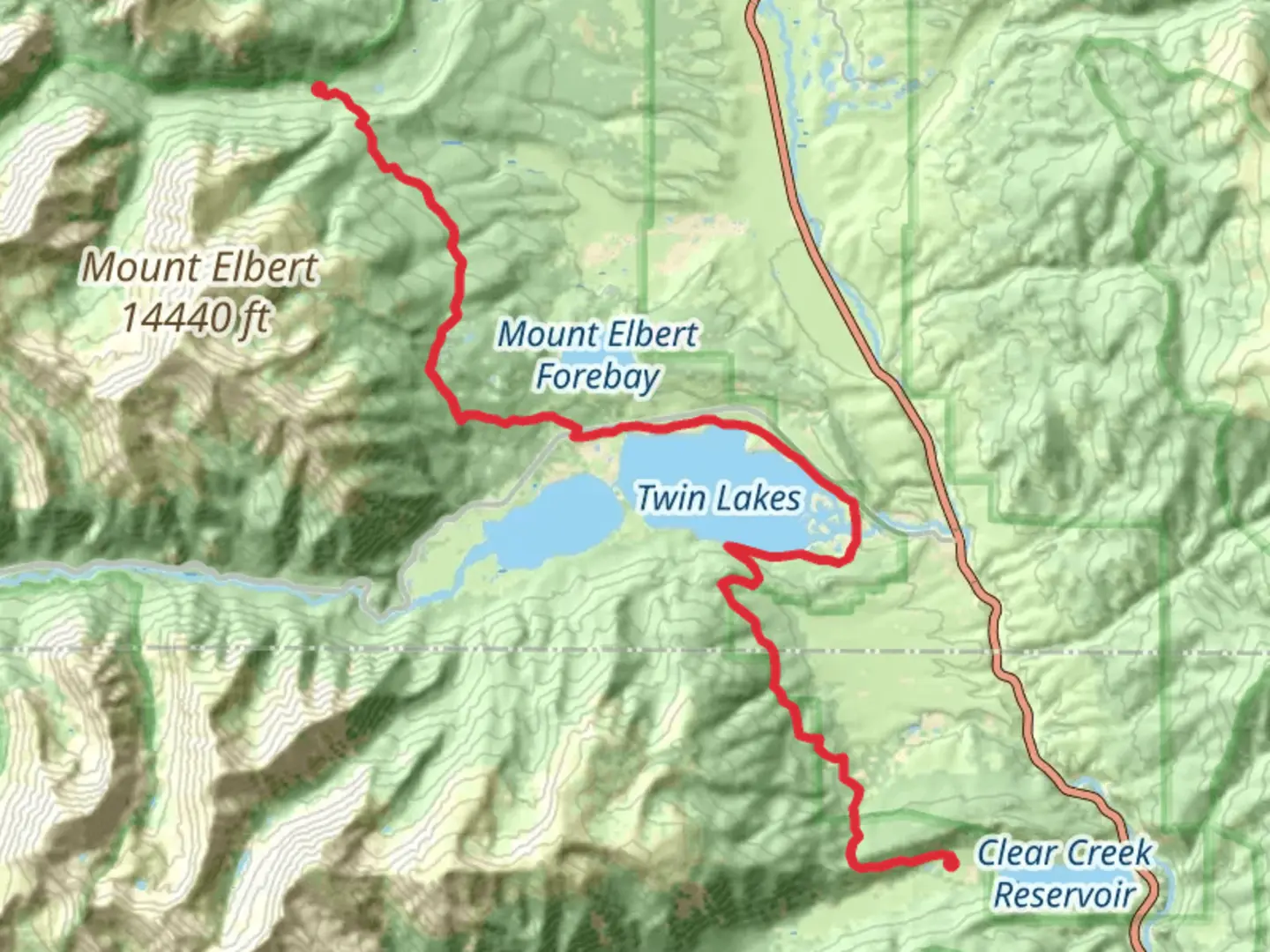 An image depicting the trail Colorado Trail from Emerald Lake and its surrounding area.