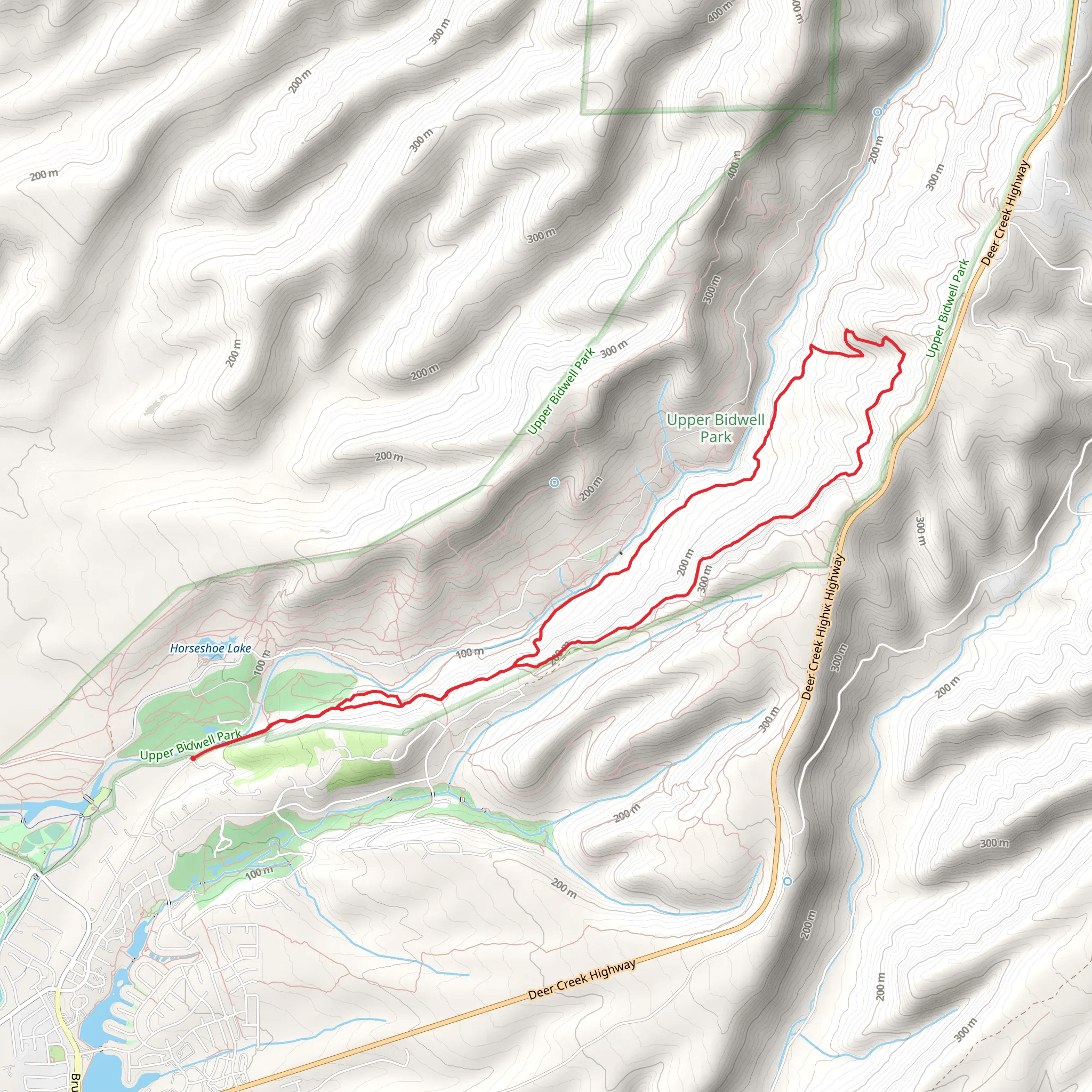 Guardian and Annie Bidwell Loop Trail mobile static map