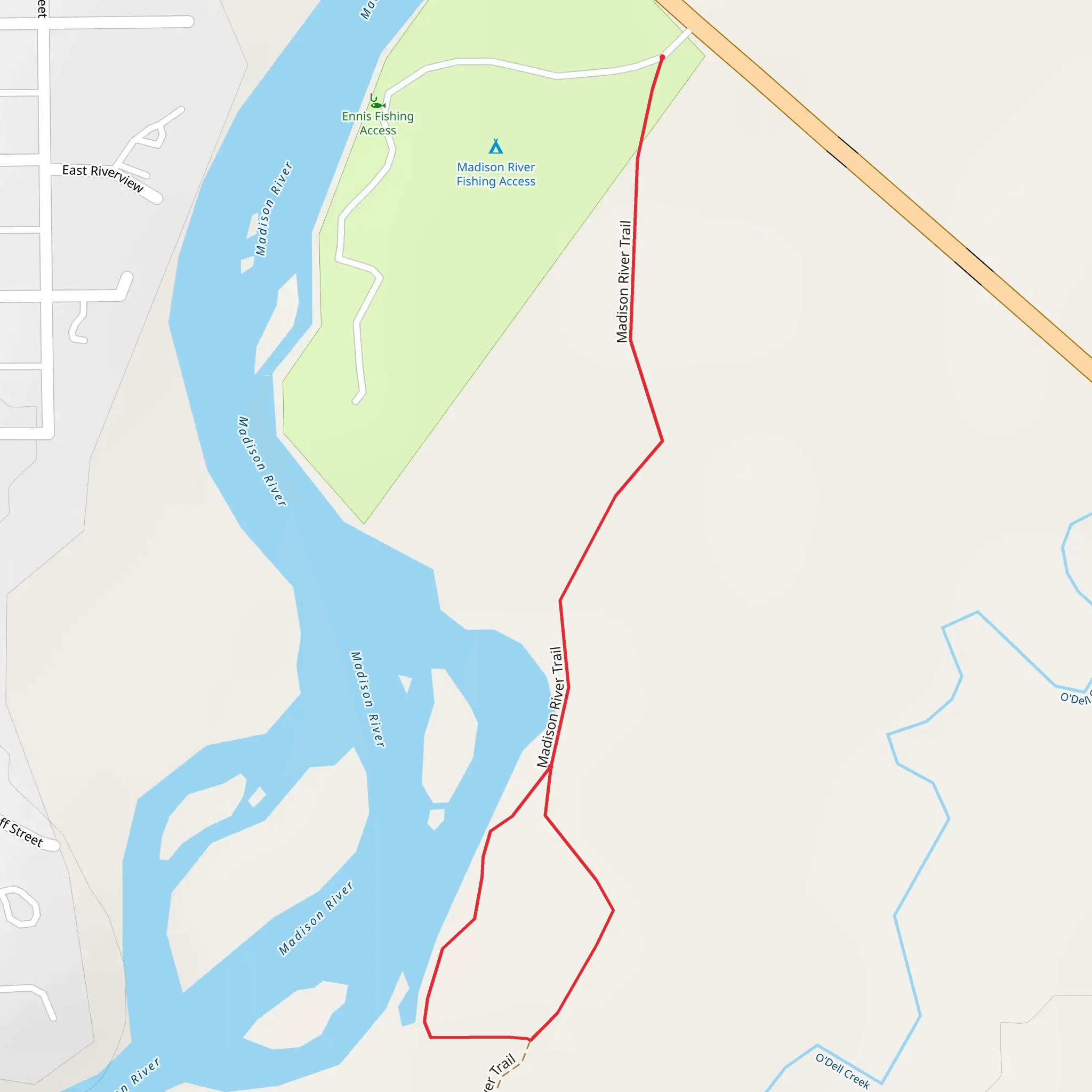 Madison River Loop mobile static map