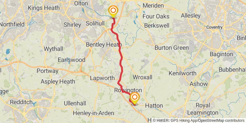 Grand Union Canal Walk stage 10 Map