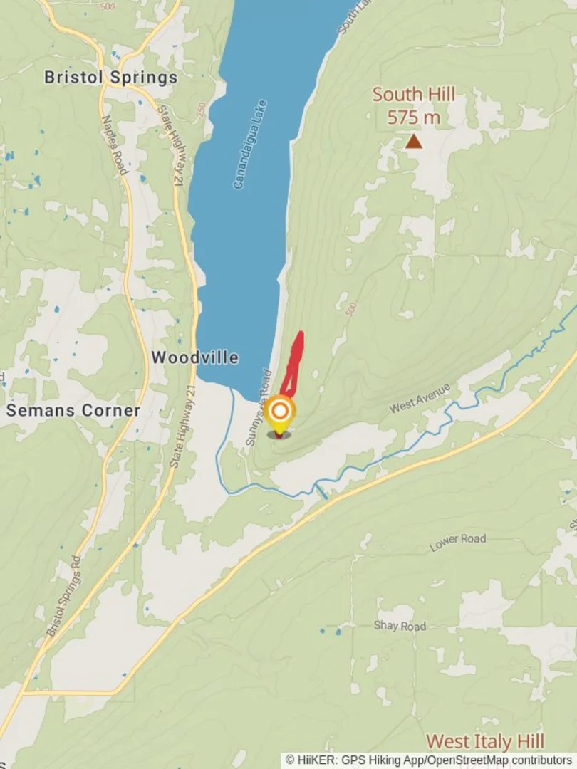 An image depicting the trail South Hill Road Loop and its surrounding area.