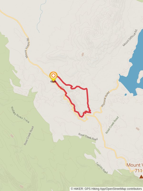 Map of MacKenzie Falls Circuit Trail, Shire of Northern Grampians