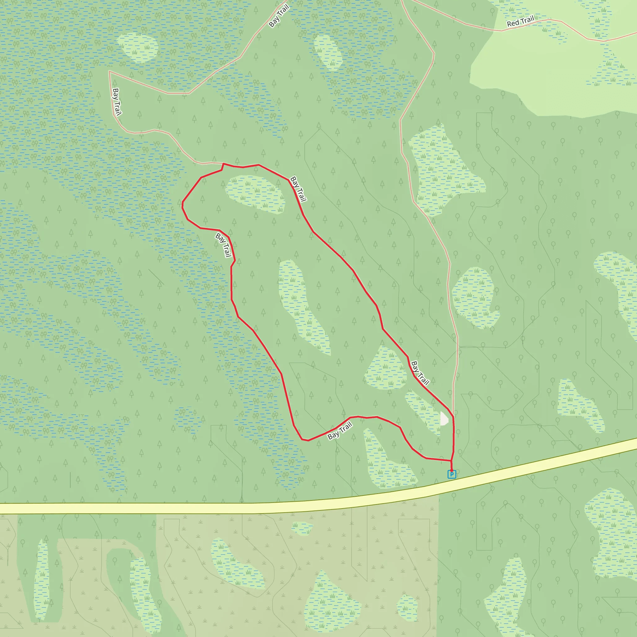 Bay Trail Loop mobile static map
