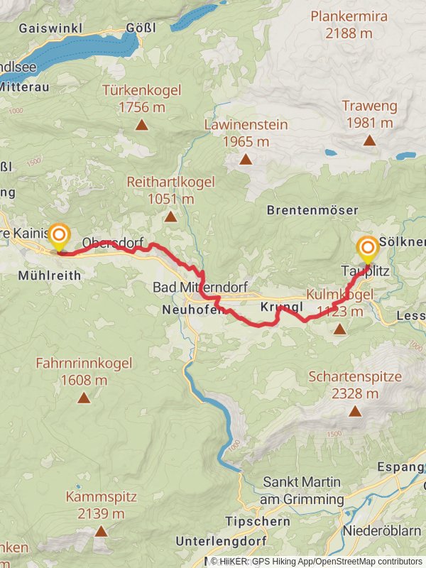 Knoppen - Tauplitz Hike mobile static map