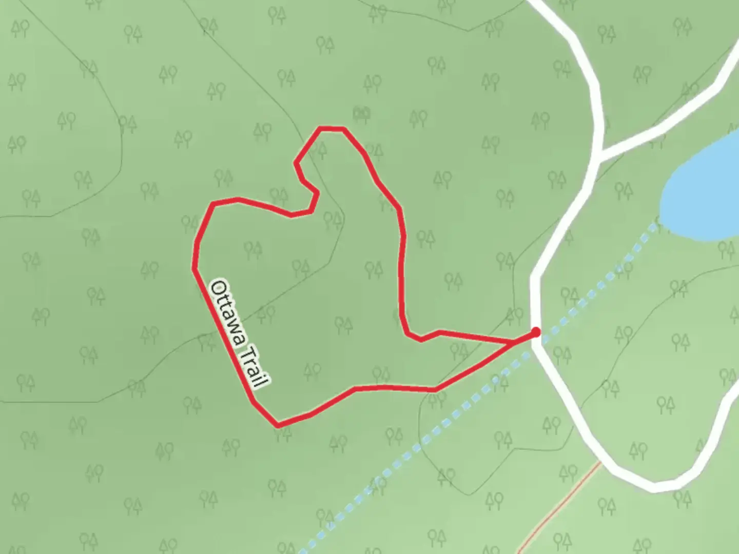 An image depicting the trail Ottawa Loop Trail and its surrounding area.