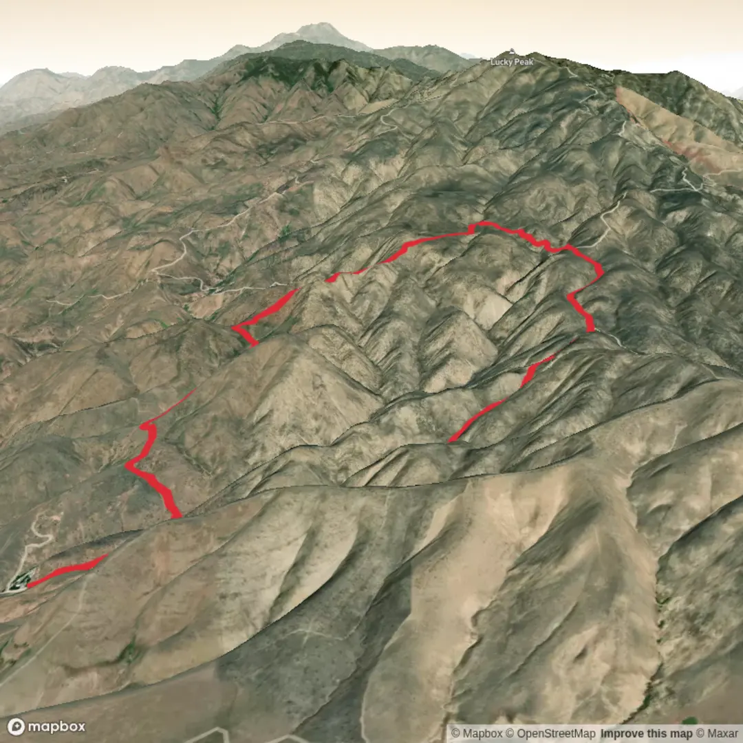 An image depicting the trail West Highland Valley Trail, Cobb loop- Jan 30 and its surrounding area.