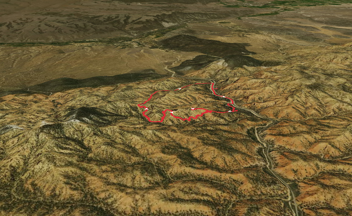 Red Canyon Trail , Buckhorn Trail and Golden Wall Trail
