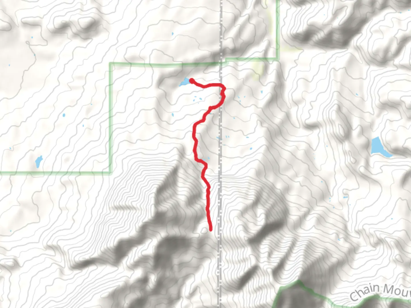 An image depicting the trail Lake Fork Spur B Out and Back and its surrounding area.