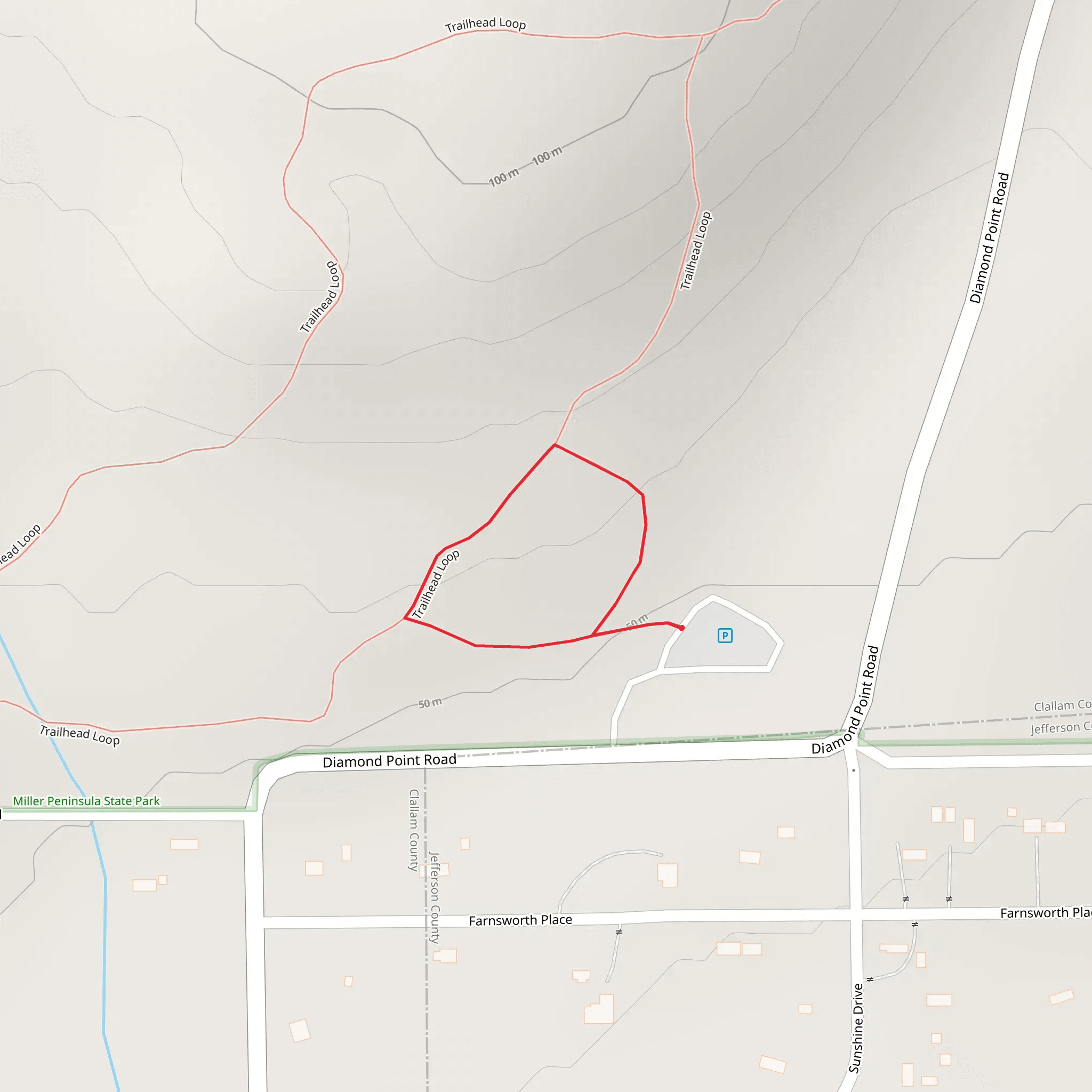Trailhead Loop mobile static map