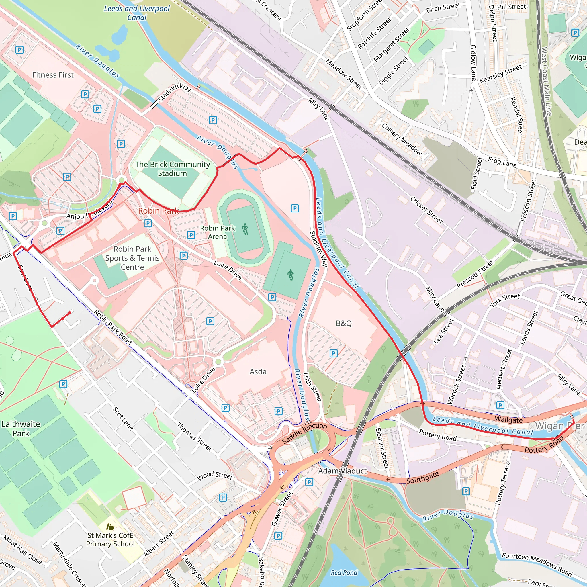 Robin Park Arena Walk mobile static map