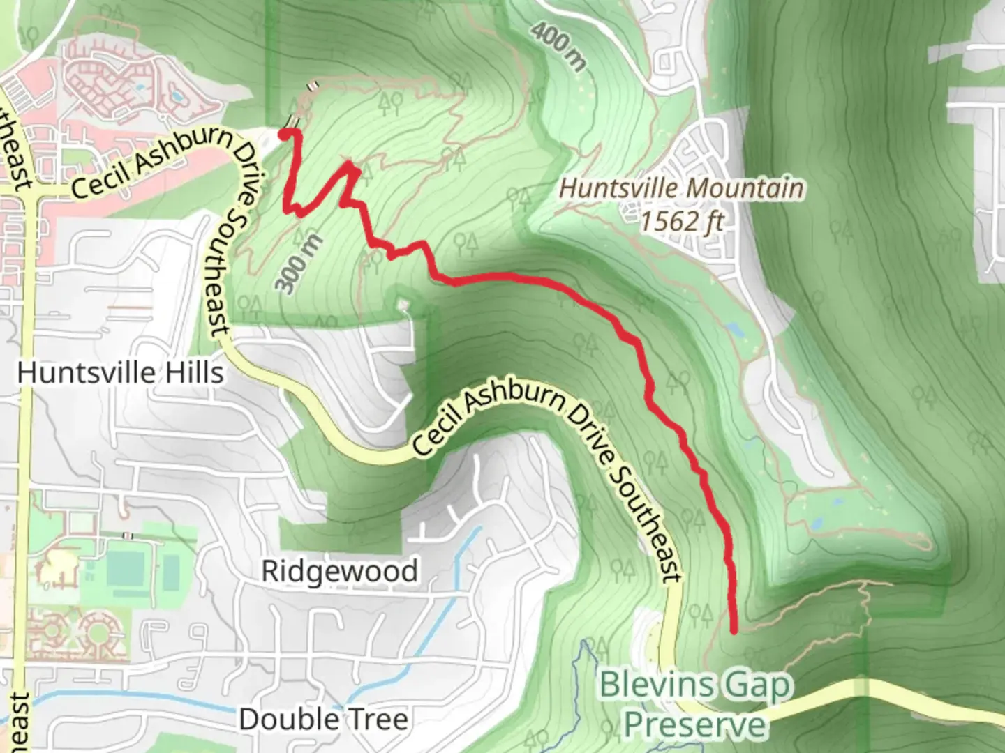 An image depicting the trail Fanning Trail and its surrounding area.
