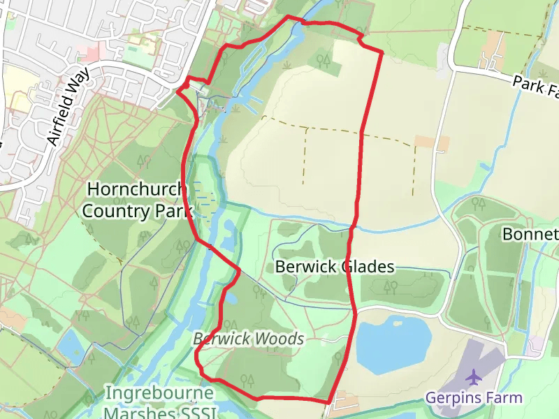 The Dell Reservoir and Berwick Glades and Woods Loop