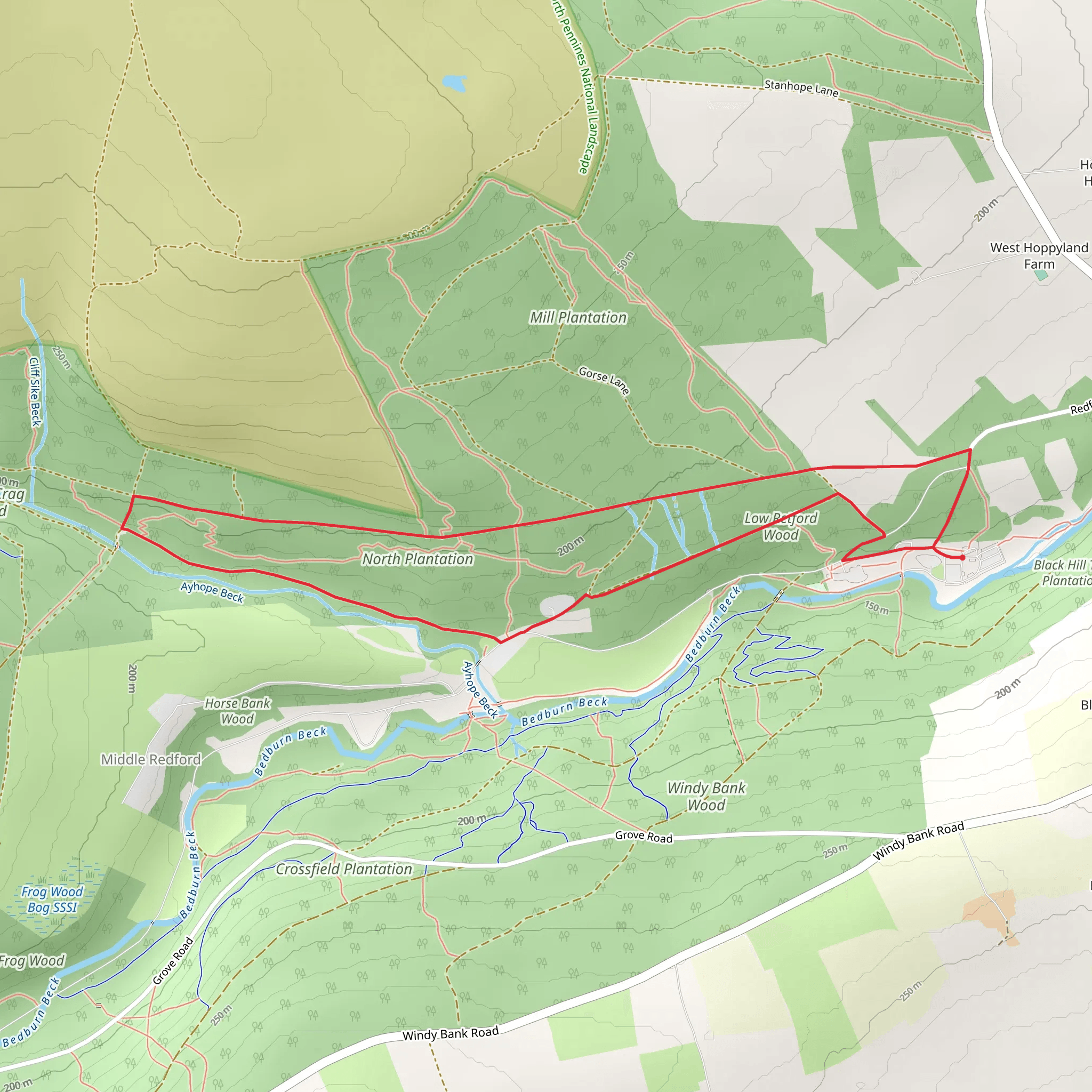 North Plantation Loop mobile static map