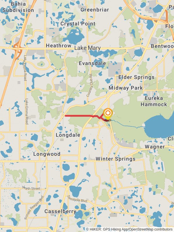 Cross Seminole Trail mobile static map