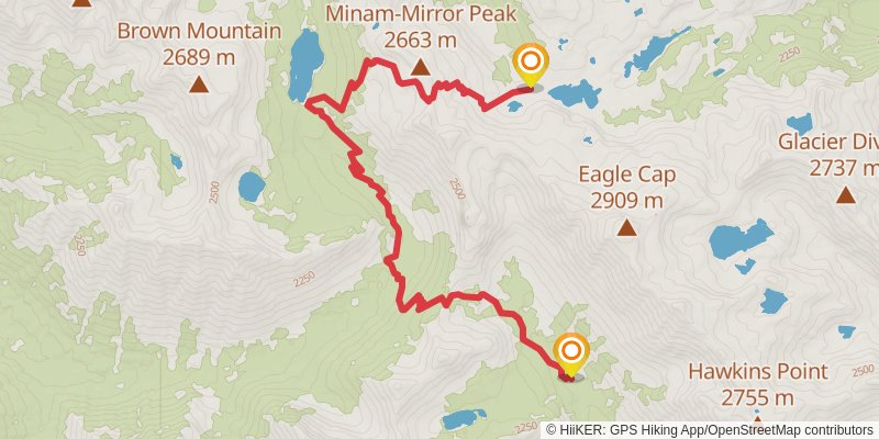 East Eagle - Imnaha Loop alt 1 Map