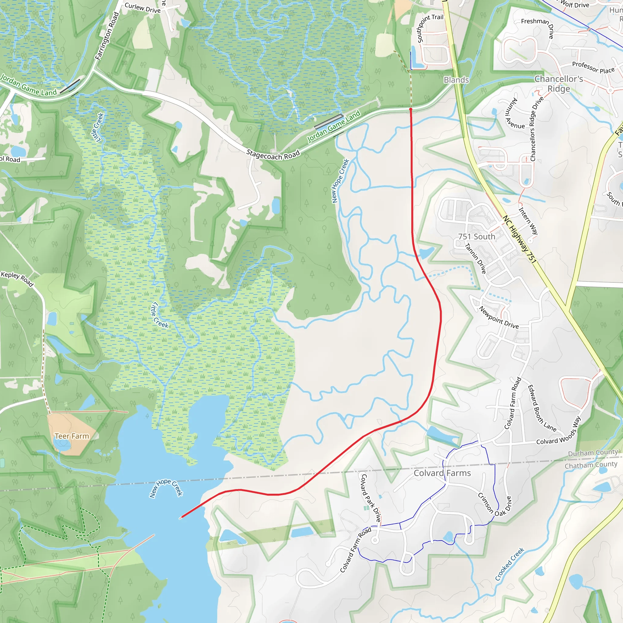 Eagle Spur Trail mobile static map